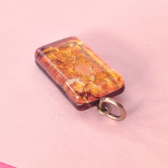 Glass Amber Pendant - Picture 2 of 8
